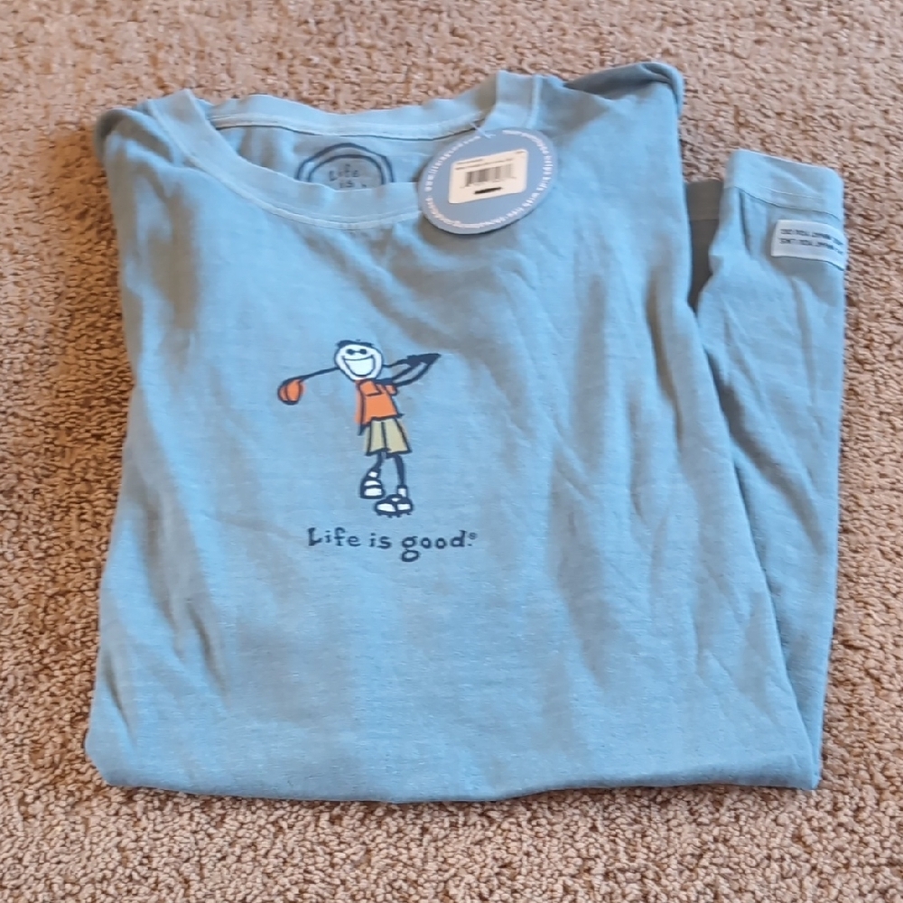 Life is Good Kids Blue Graphic Tee